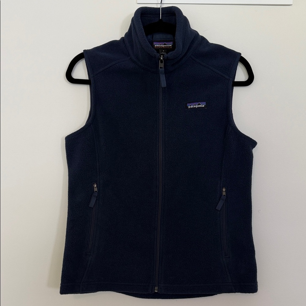 Patagonia Classic Synchilla Blue Fleece Vest - Size S